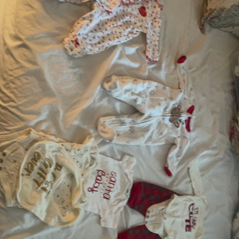 Christmas Outfits - Newborn/ 0-3 month baby girl